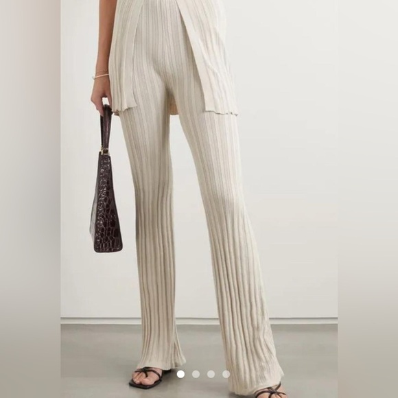 The Line by K /Revolve NWT Daisy Ribbed Knit Pants - Picture 1 of 12